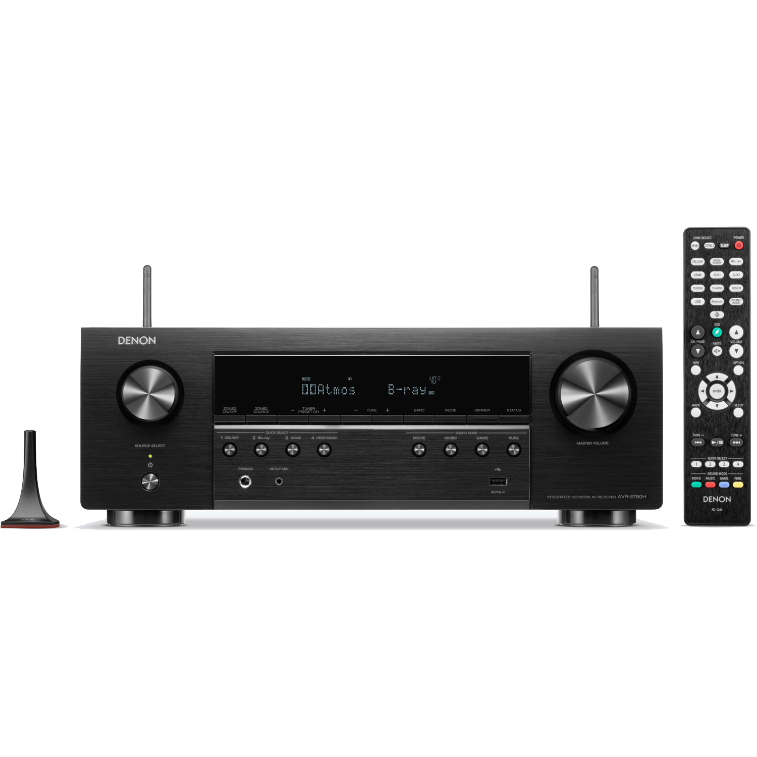 DENON AVR-S760H 7.2-Ch x 75w 8K A/V Receiver w/HEOS