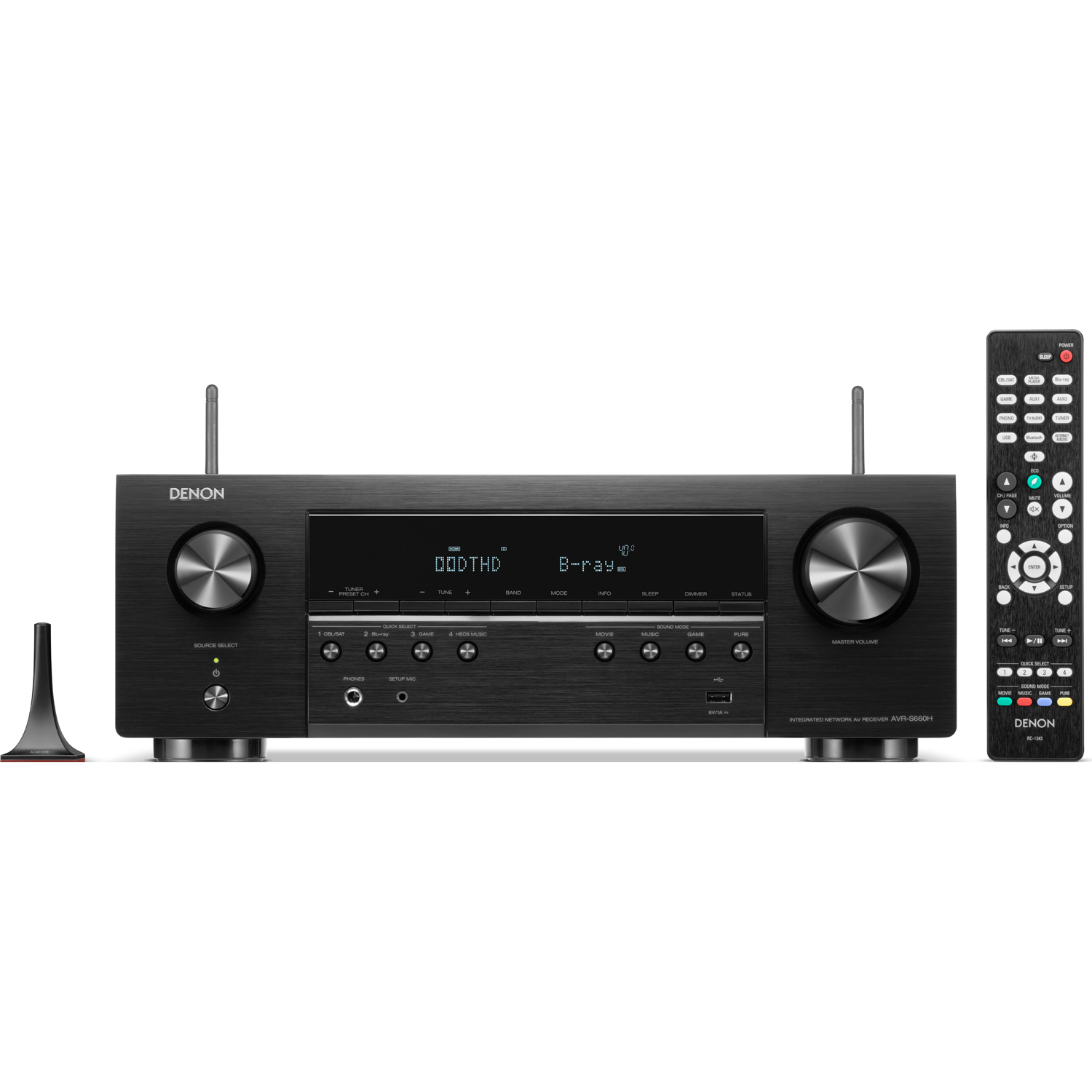 DENON AVR-S660H 5.2-Ch x 75 Watts 8K A/V Receiver 