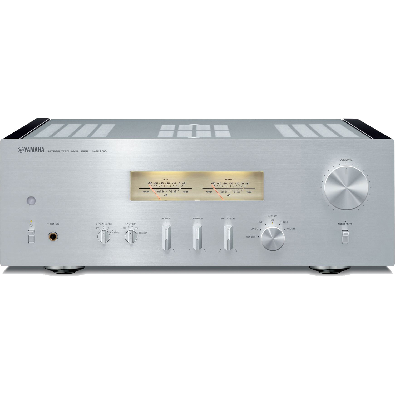 YAMAHA A-S1200 2-Ch x 90 Watts Integrated Stereo Amplifier Silver