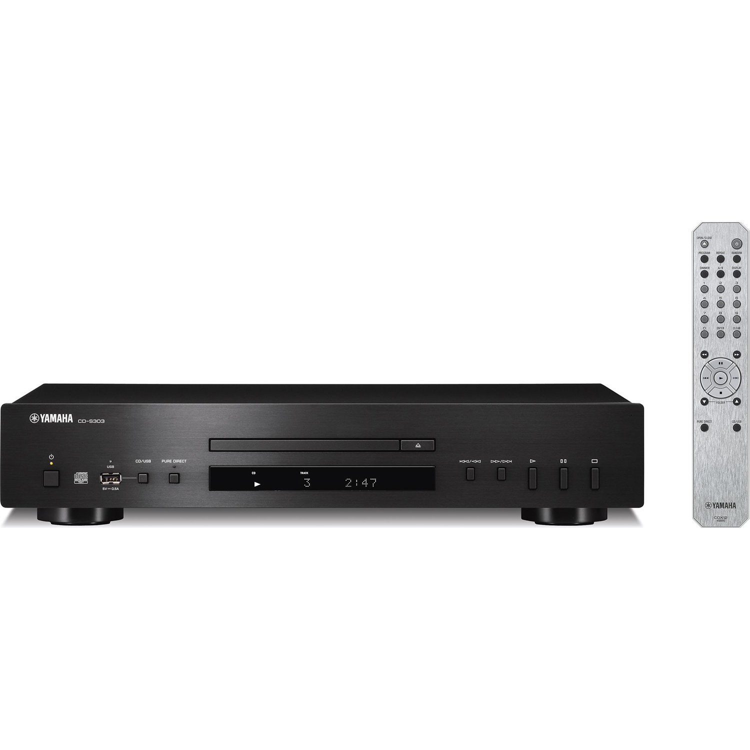 YAMAHA CD-S303 Single-Disc CD Player | Accessories4less