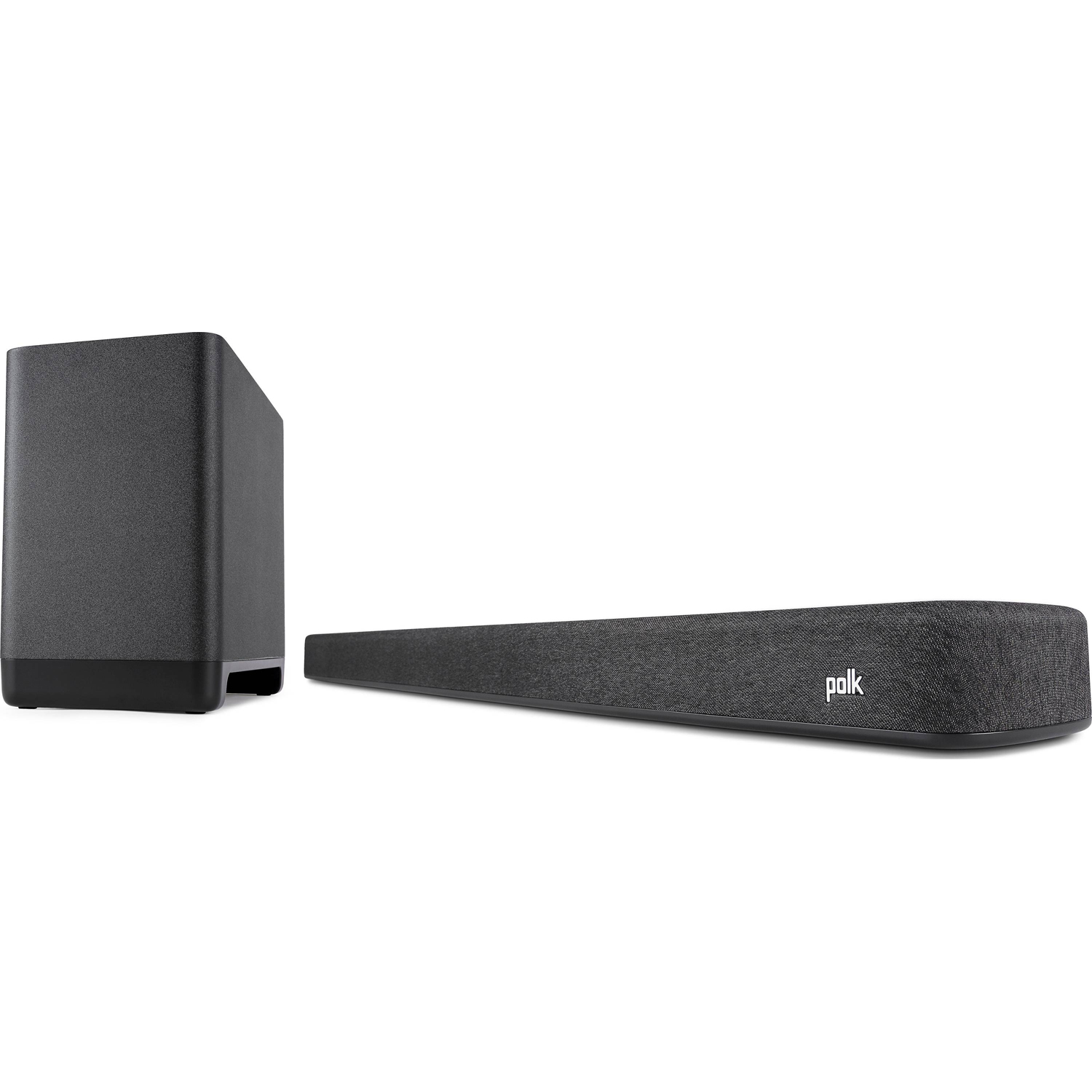 POLK AUDIO React Powered Sound Bar & Subwoofer w/ Wi-Fi, BT, Alexa