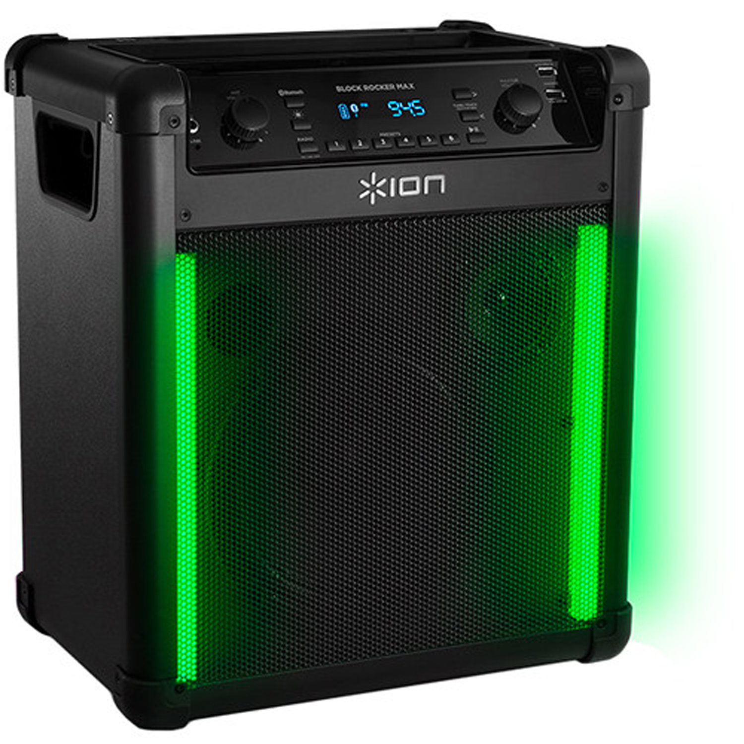 ION Audio Job Rocker Max Portable Speaker Compatible Battery Free Shipping 