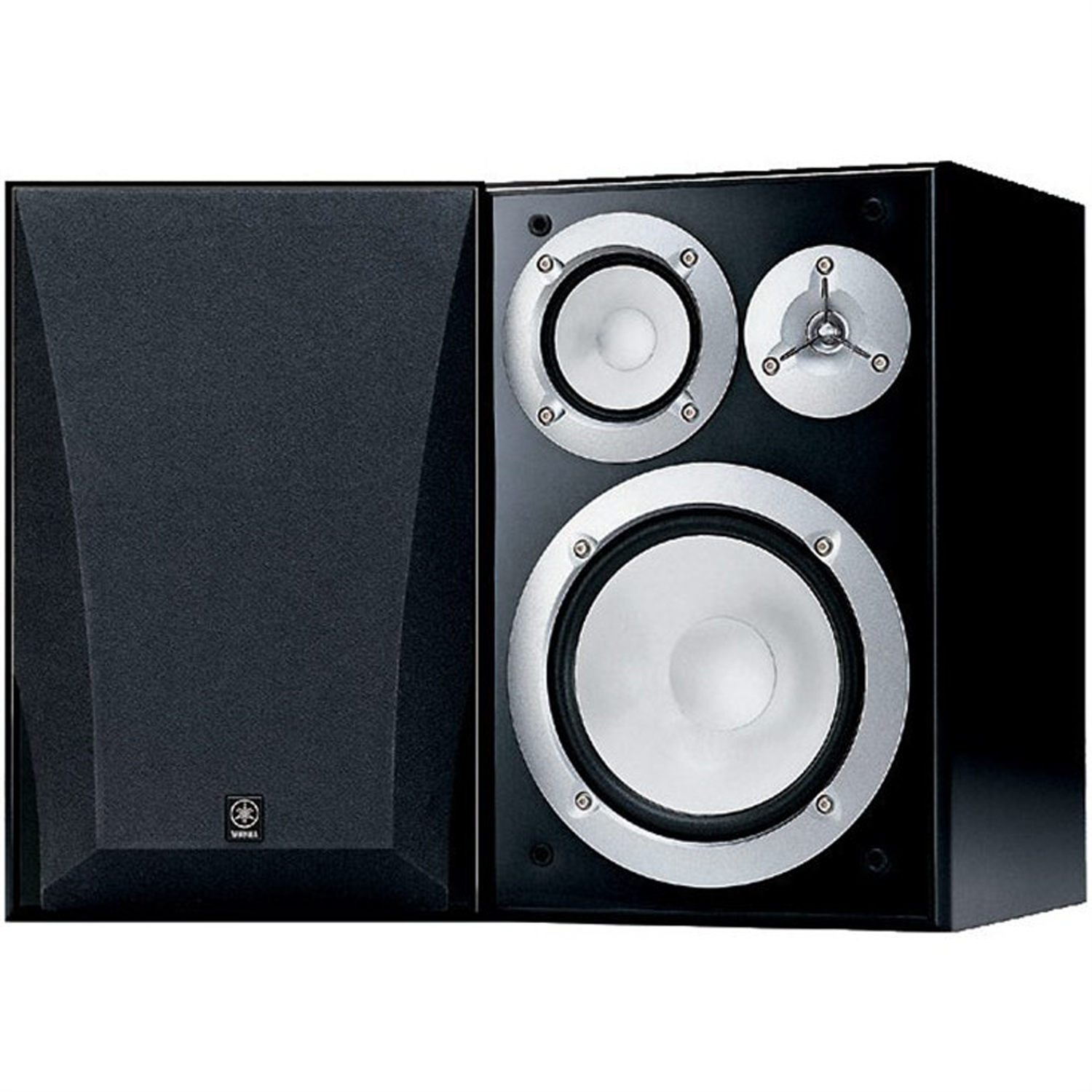 YAMAHA NS-6490 PAIR 8" 3-Way Bookshelf Speakers Black