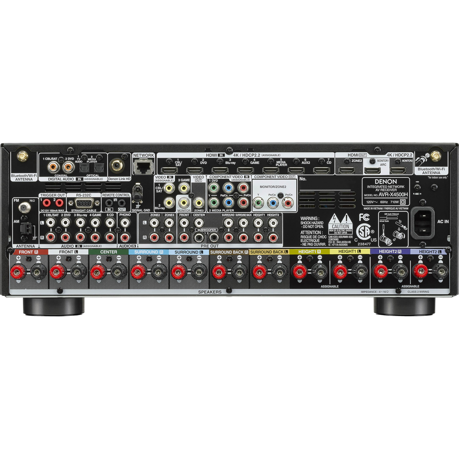 DENON AVR-X4500H BACK
