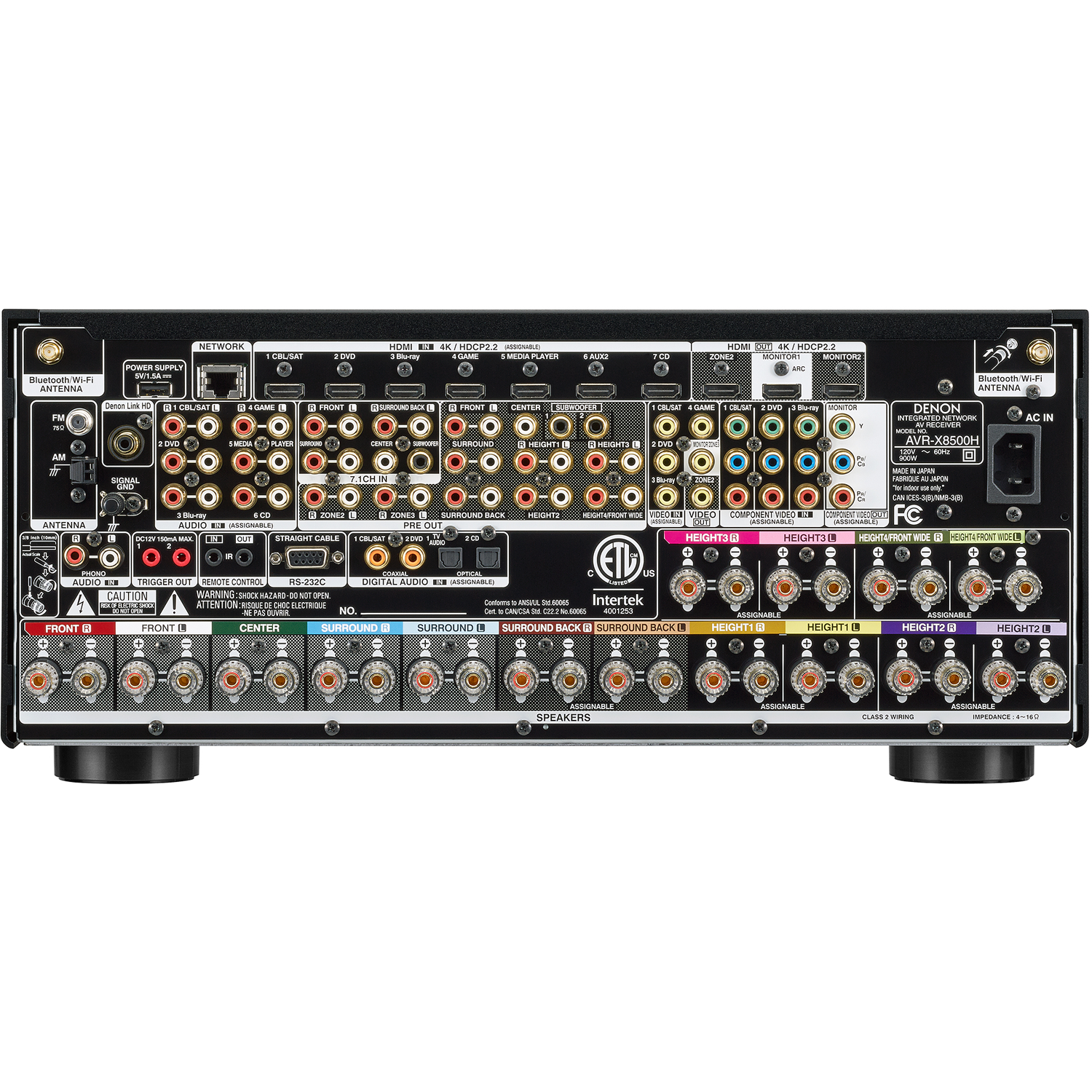 DENON AVR-X8500H BACK