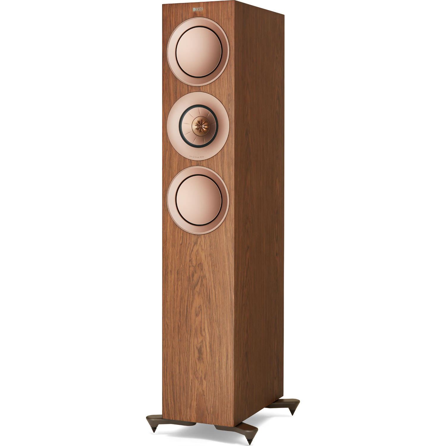 KEF R5 EACH 5.25" 3-Way Floor-Standing Speaker Walnut