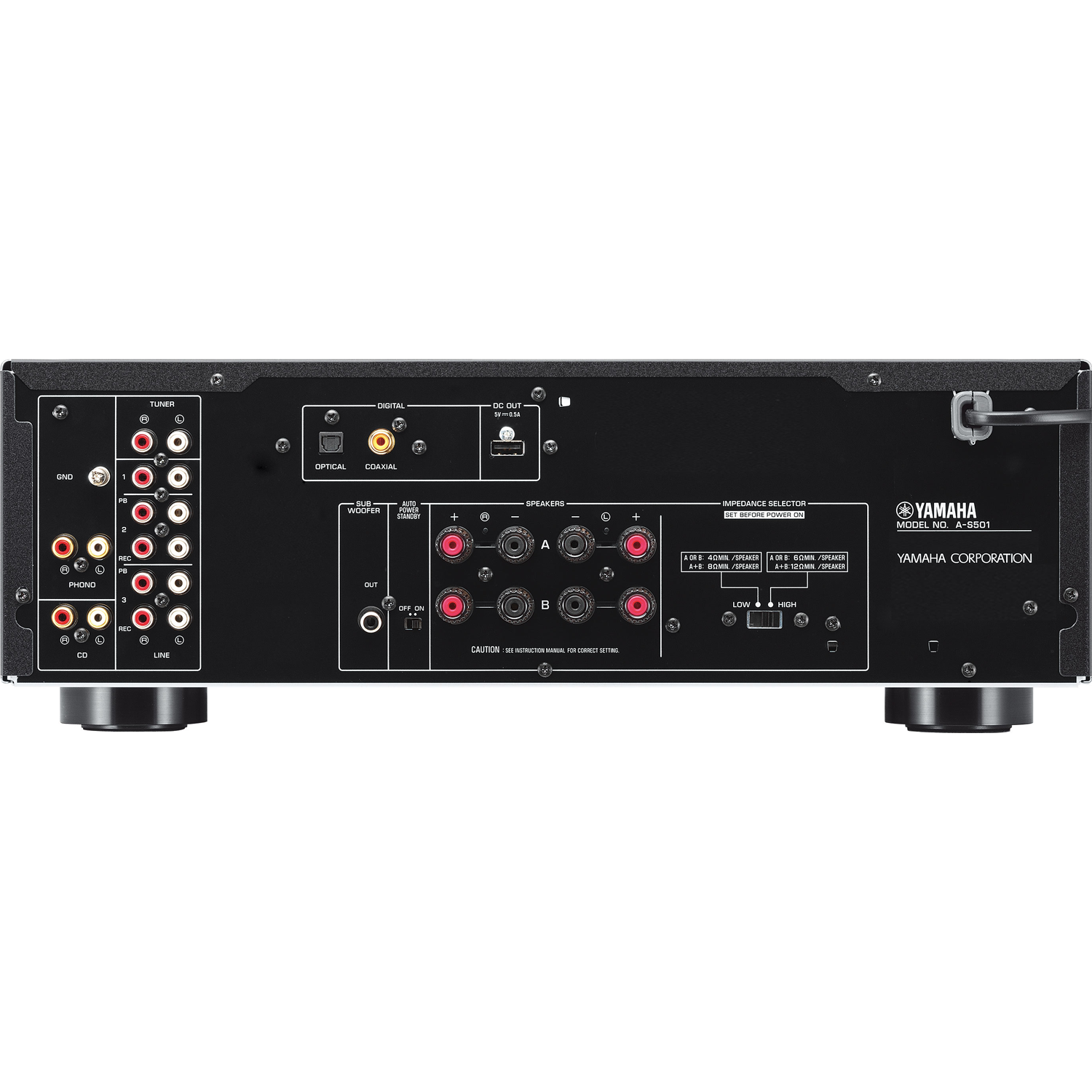 YAMAHA A-S501 BACK