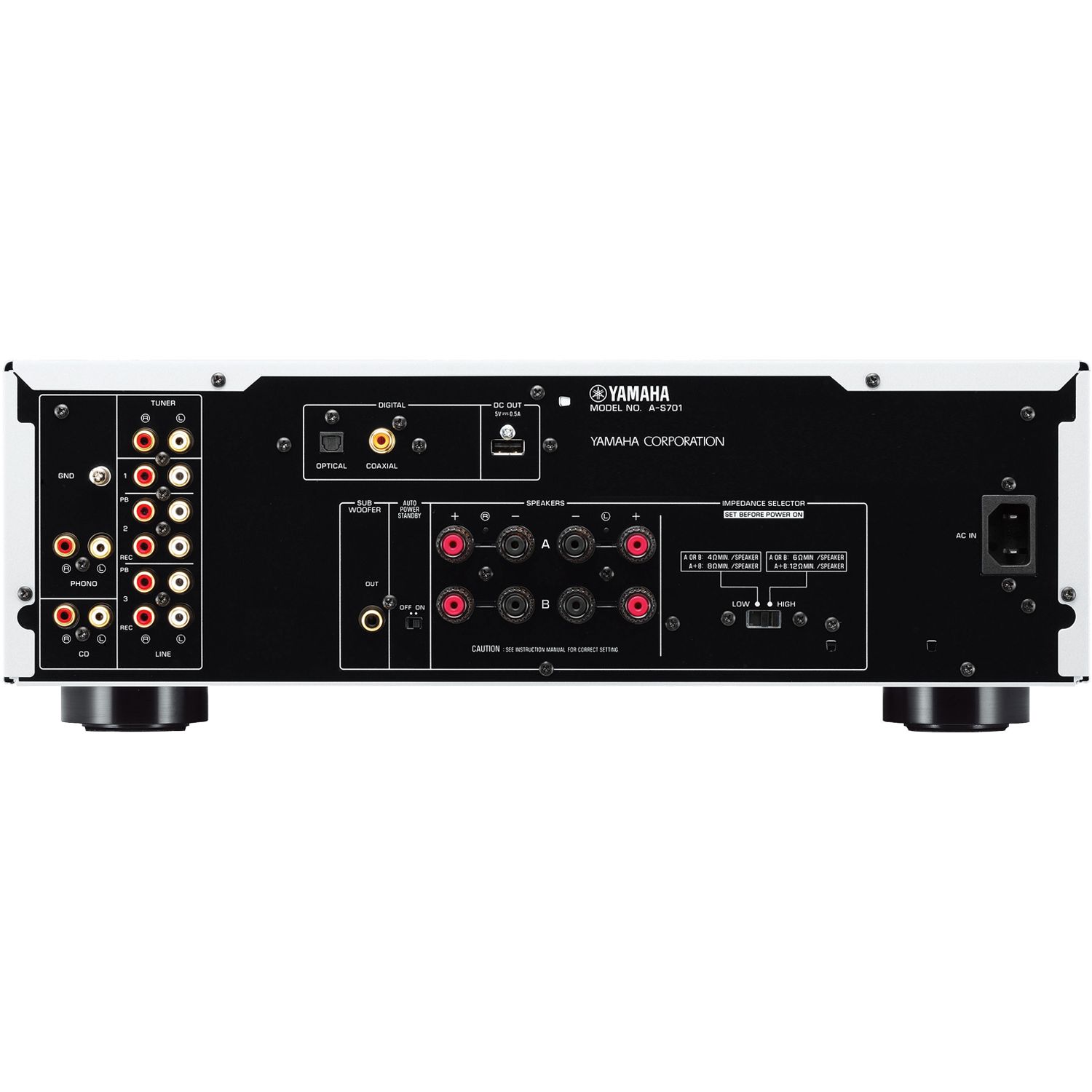 YAMAHA A-S701 BACK