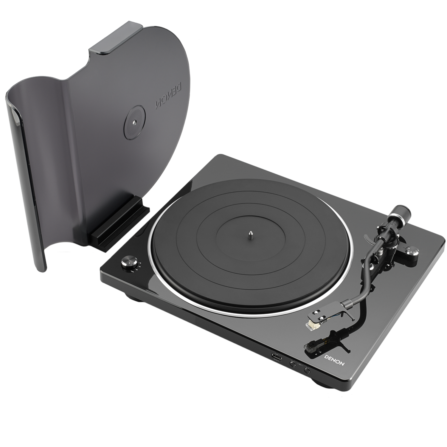 DENON DP-450USB Semi Auto Turntable w/ Pre-Amp & USB Black