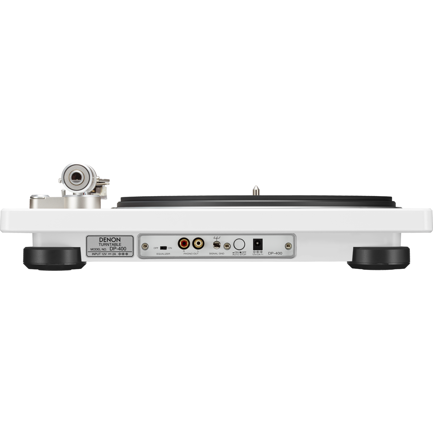 DENON DP-400 Semi Auto Turntable w/ Pre-Amp White | Accessories4less