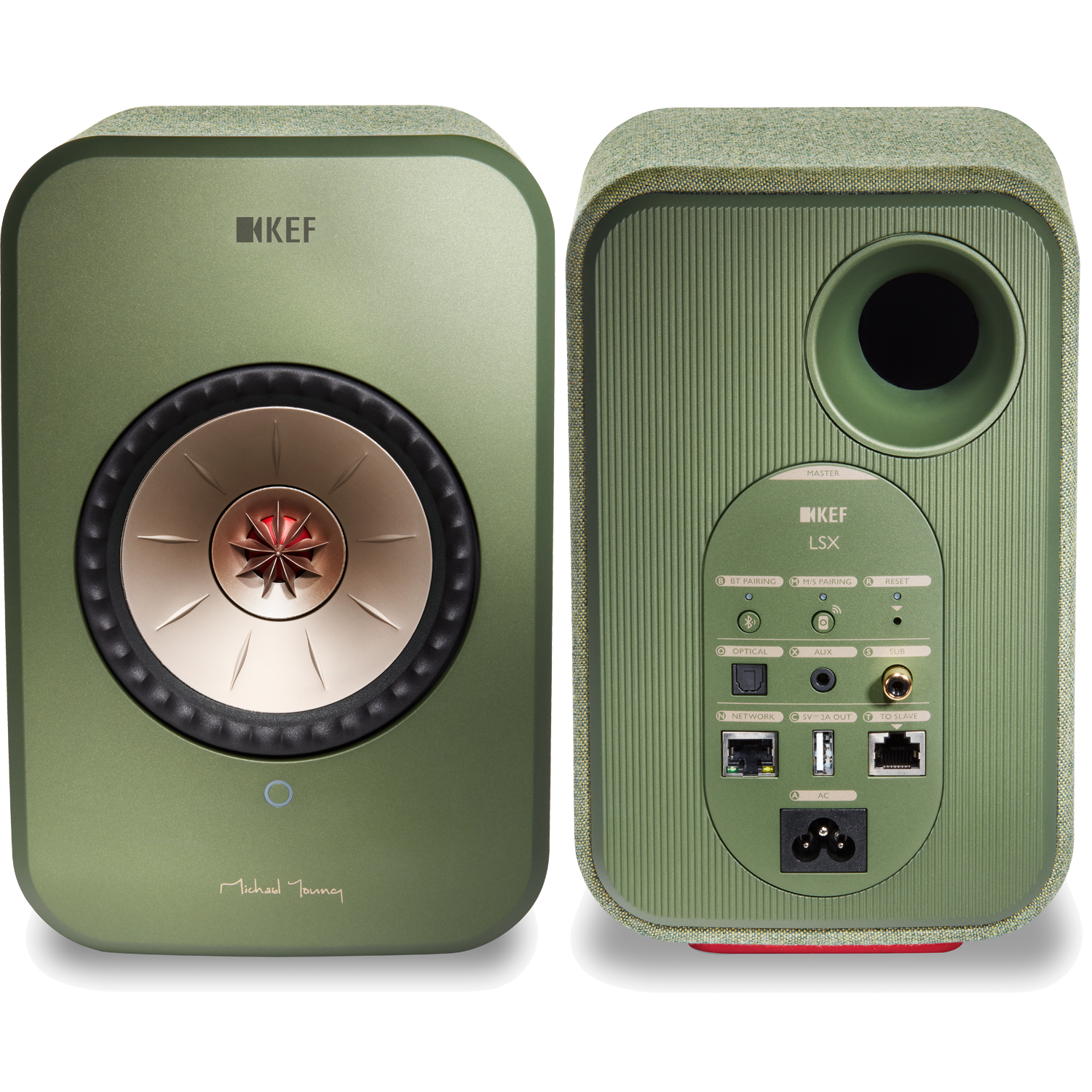 KEF LSX PAIR Wireless Music System Olive