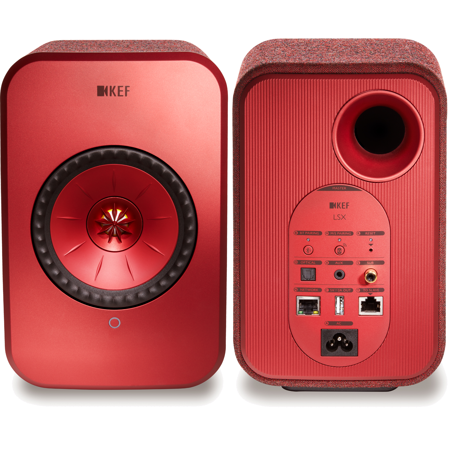 KEF LSX PAIR Wireless Music System Red