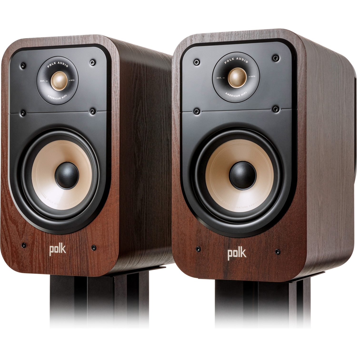 POLK AUDIO NEW Signature Elite ES20 PAIR 6.5" Bookshelf Speakers Brown