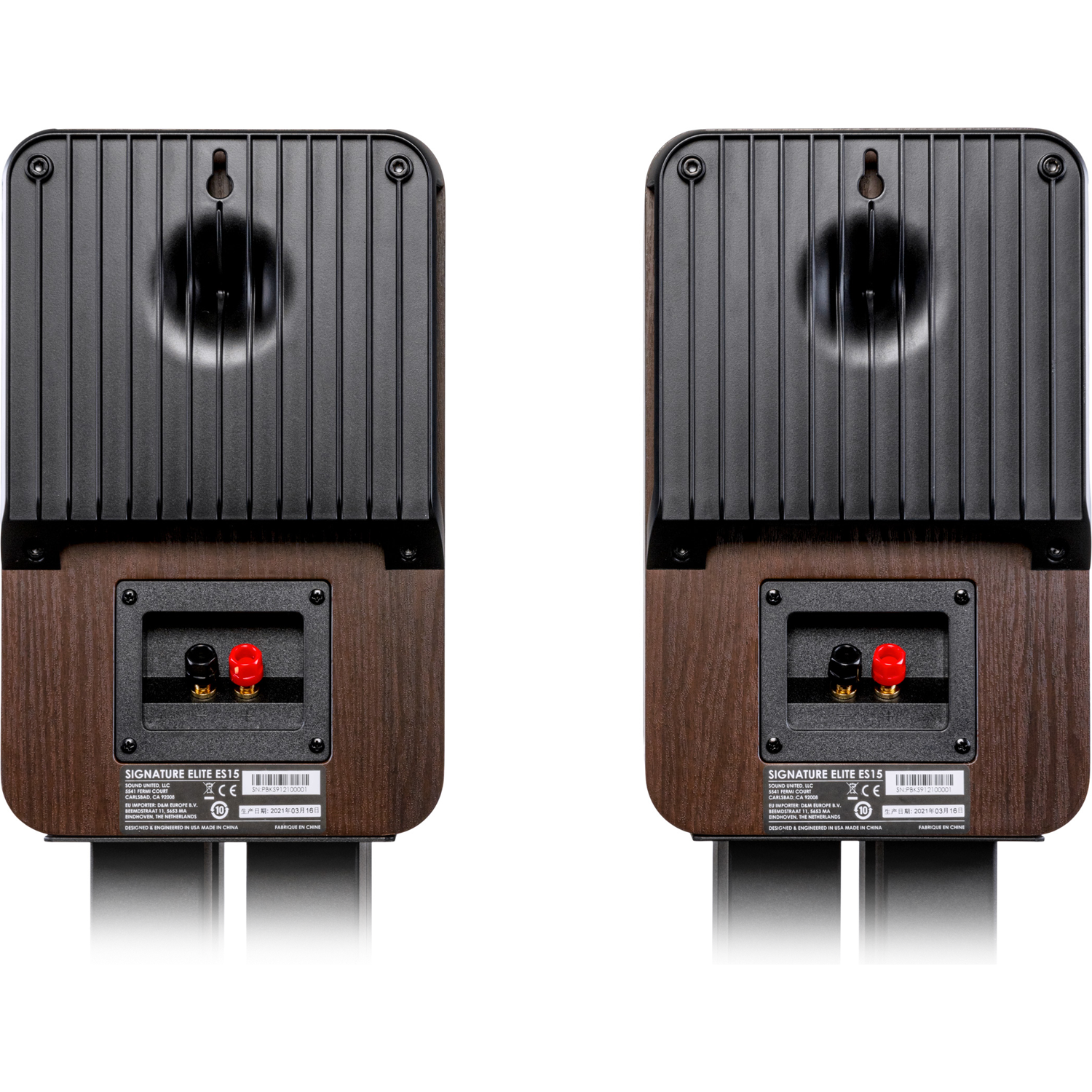 POLK AUDIO Signature Elite ES15 PAIR 5.25" Bookshelf Speakers Brown