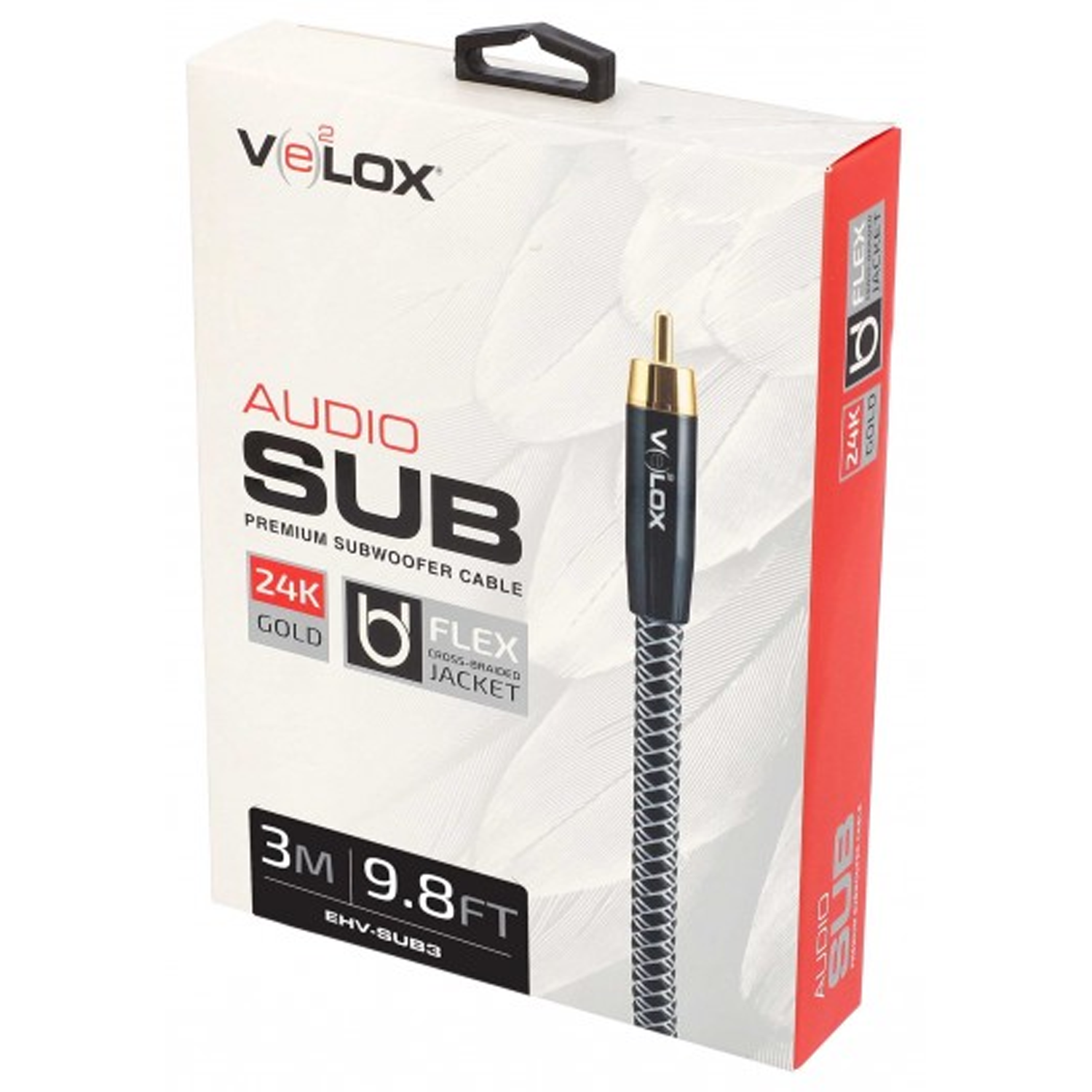 ETHEREAL EHV-SUB 10ft Velox Premium Subwoofer Cable