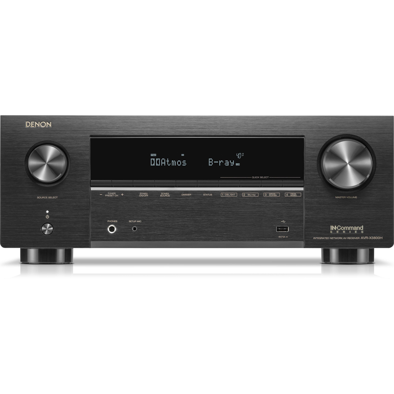 DENON AVR-X3800H 9.4-Ch x 105 Watts 8K A/V Receiver w/HEOS