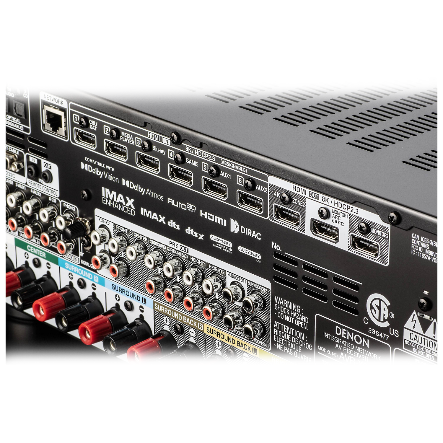 AVR-X3800H - 9.4 Ch. 105W 8K AV Receiver with HEOS® Built-in