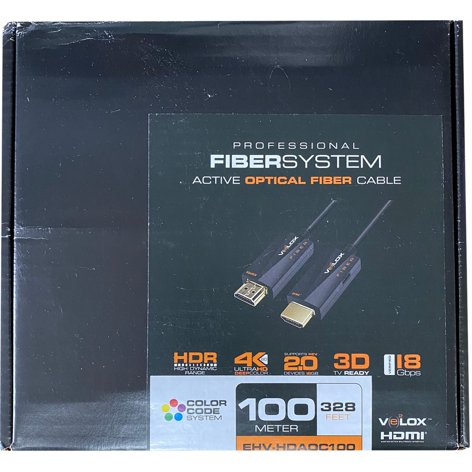 ETHEREAL VELOX 320ft Active Optical Fiber HDMI Cable 100m