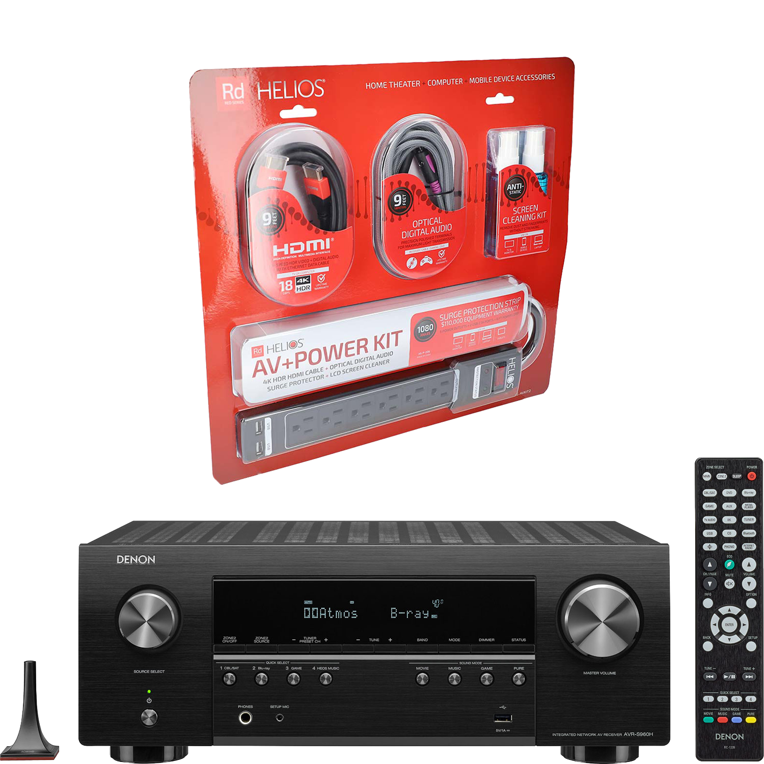 DENON AVR-S960H 7.2-Ch x 90 Watts 8K A/V Receiver 