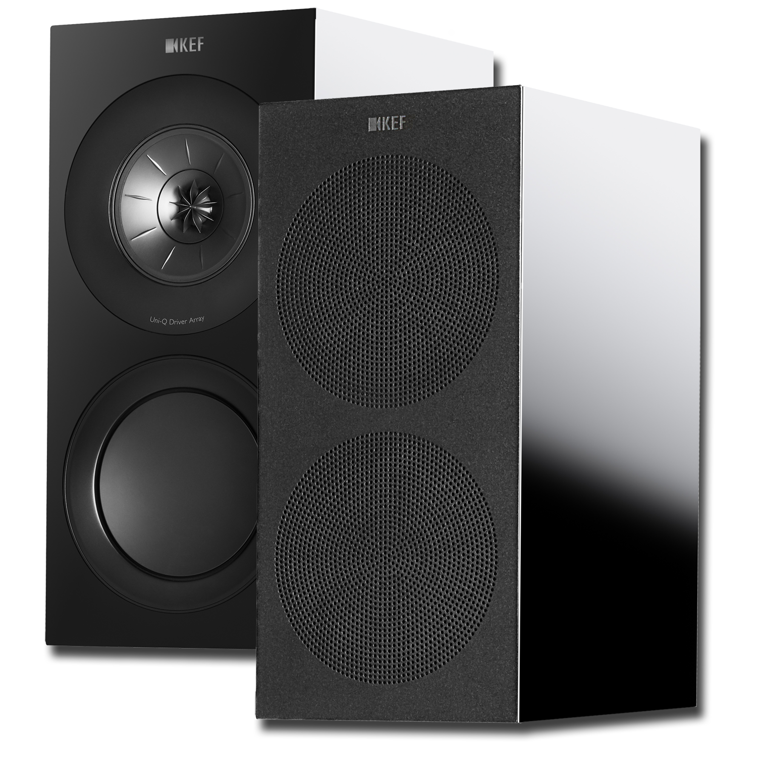 KEF R3 PAIR R Series 6.5" Bookshelf Speakers Gloss Black