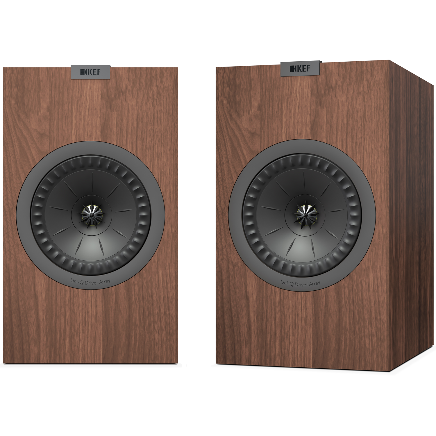 KEF NEW Q150 PAIR 5.25" Bookshelf Speakers Walnut
