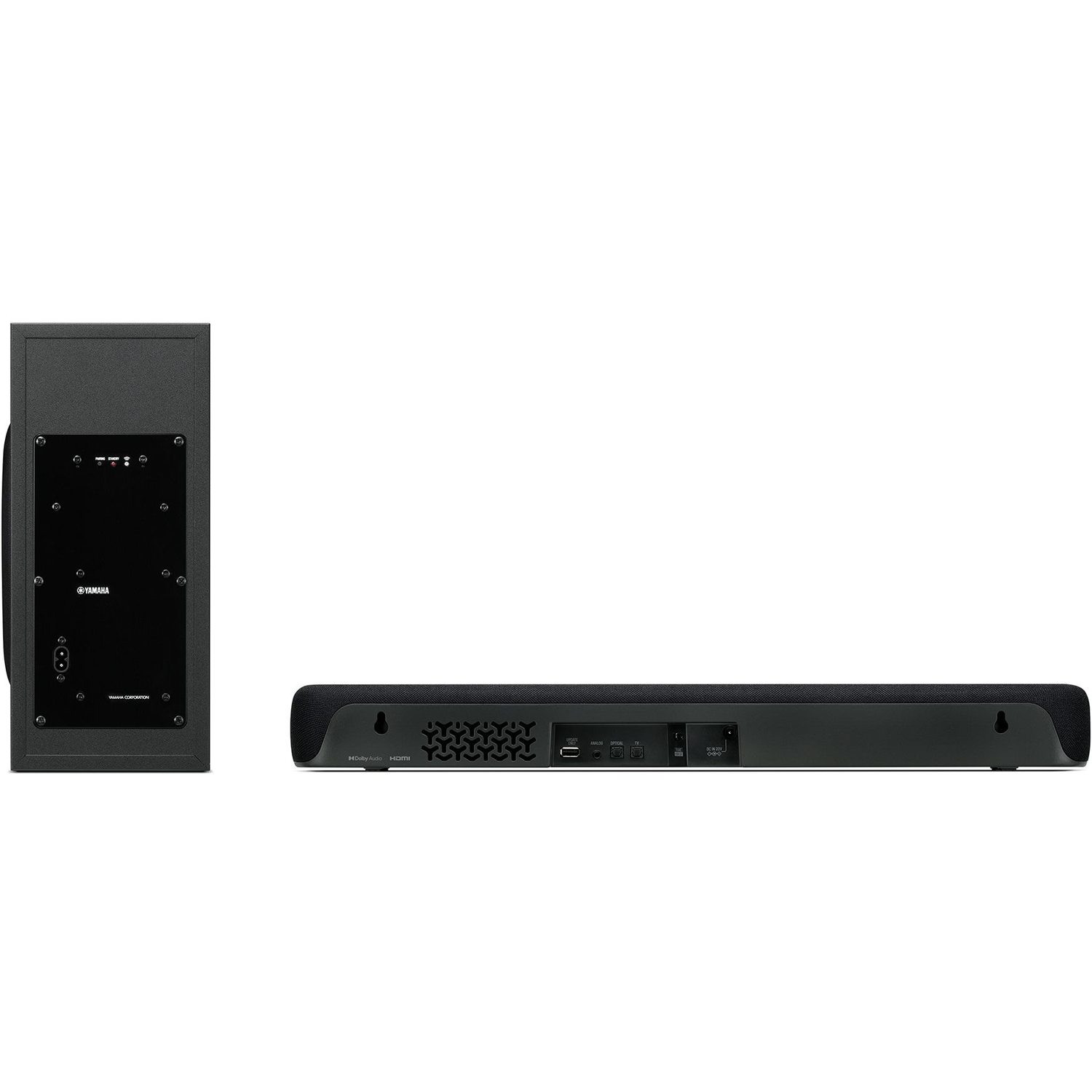 Black Sound Bar Compact BT | Wireless Accessories4less YAMAHA & Subwoofer w/ SR-C30A