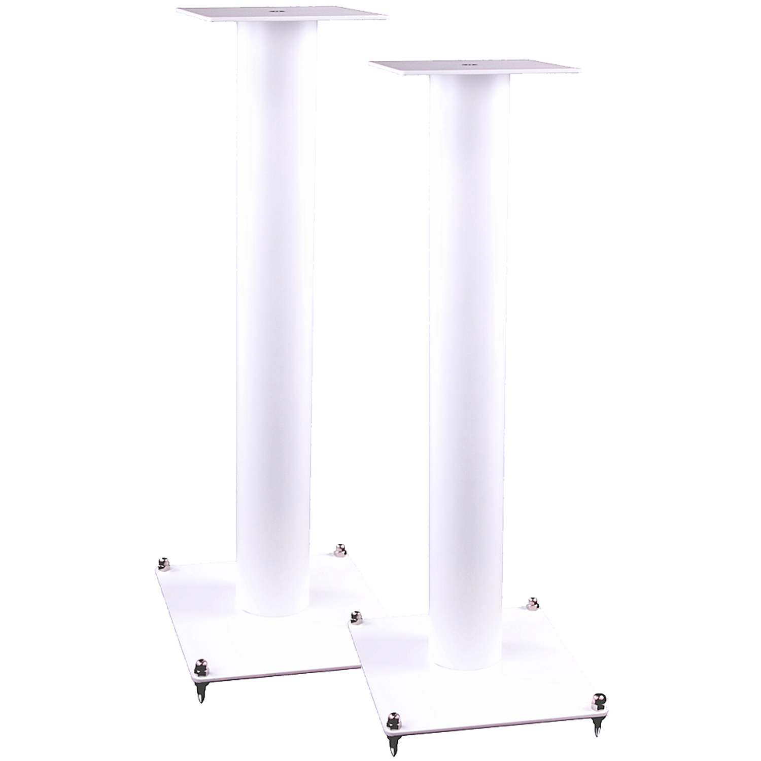 Doe mee Raffinaderij Ophef KEF GFS-124 Pair Speakers Stands White | Accessories4less