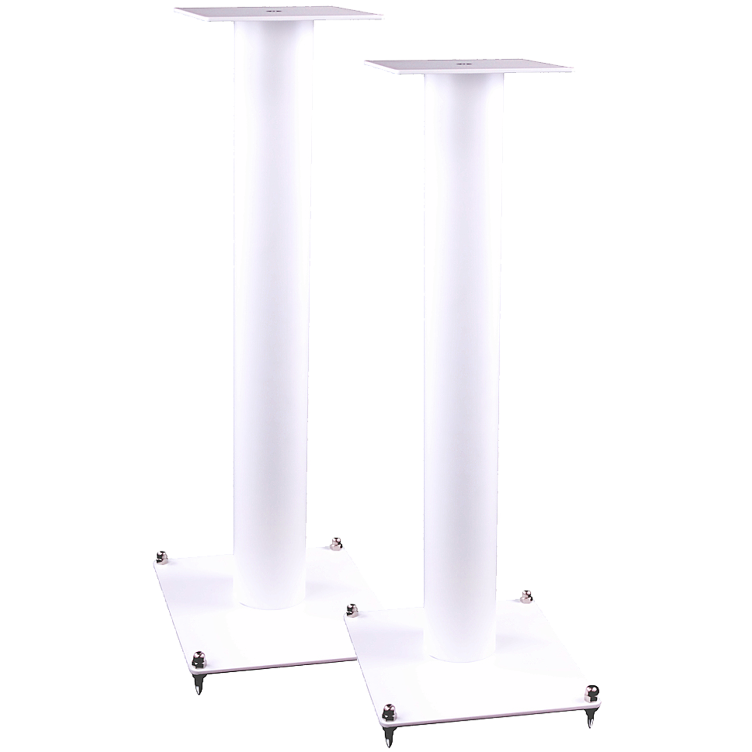 afvoer ik wil aardbeving KEF GFS-124 Pair Speakers Stands White | Accessories4less