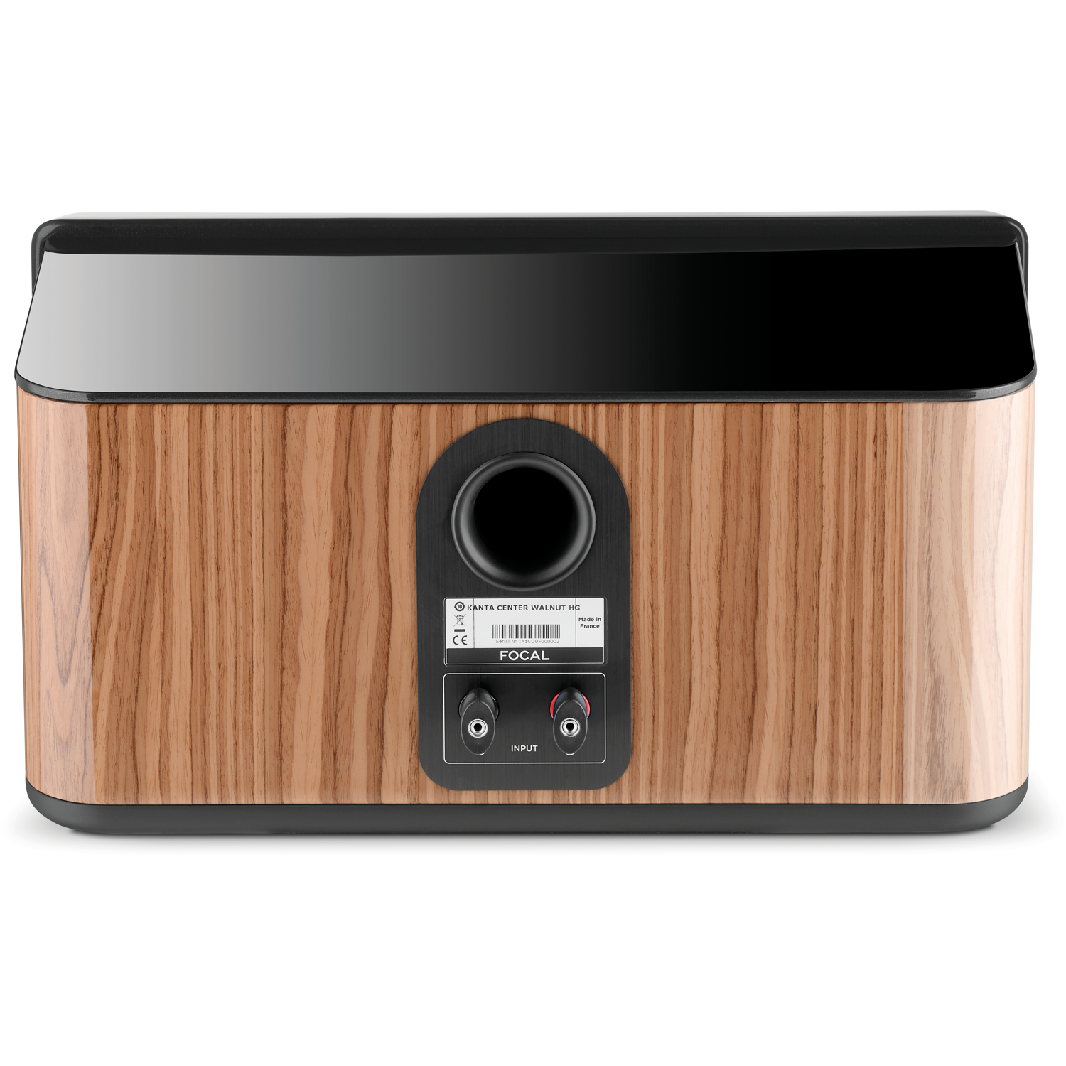 FOCAL Kanta Center Channel High Gloss Deep Black & Walnut | Accessories4less