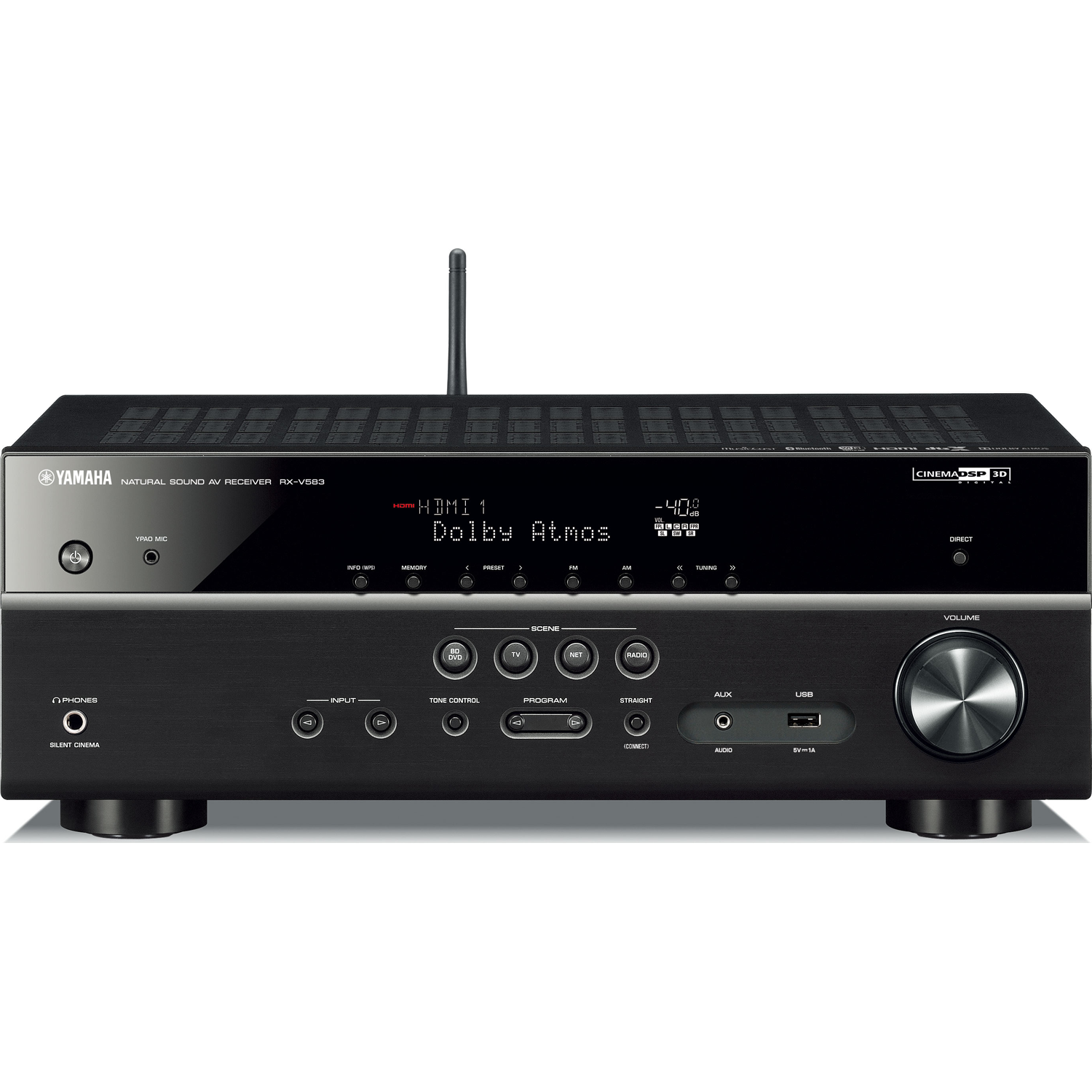 YAMAHA RX-V583 7.2-Ch x 80 Watts A/V Receiver