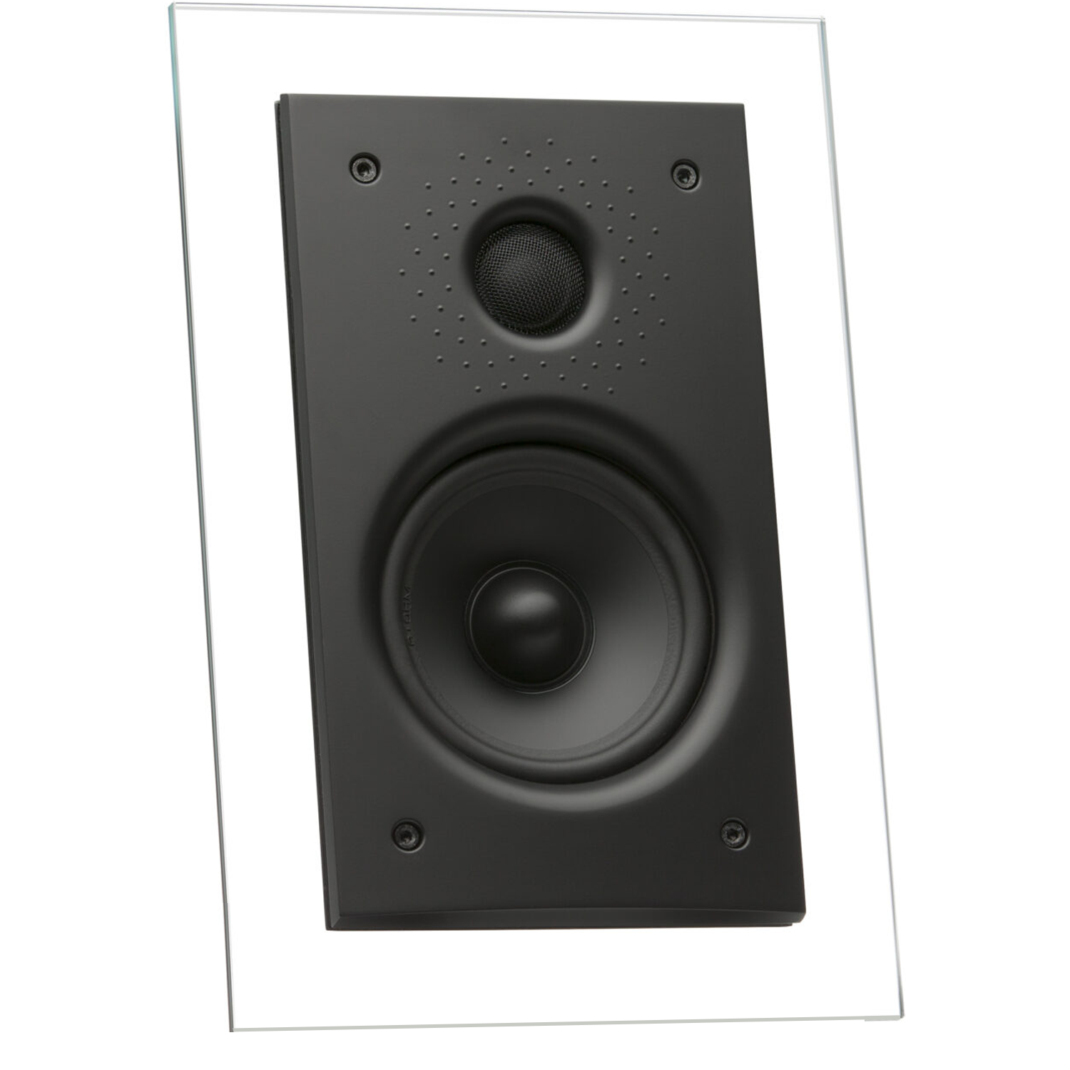 WATERFALL AUDIO Hurricane EVO EACH 4" Glass On-Wall Speaker Black