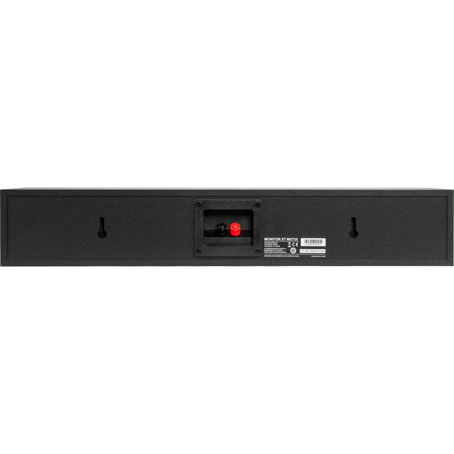 POLK AUDIO Monitor XT35 LowProfile Center Channel Speaker Black