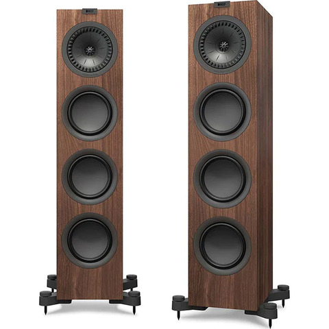 KEF Q750 PAIR 6.5" 3-Way Floor-Standing Speakers Walnut