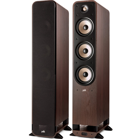 POLK AUDIO Signature Elite ES60 PAIR 6.5" Floor-Standing Speakers Brown