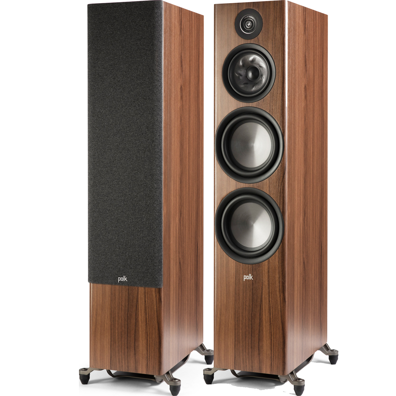 POLK AUDIO Reserve R700 PAIR 8 3-Way Floor-Standing Speakers Brown