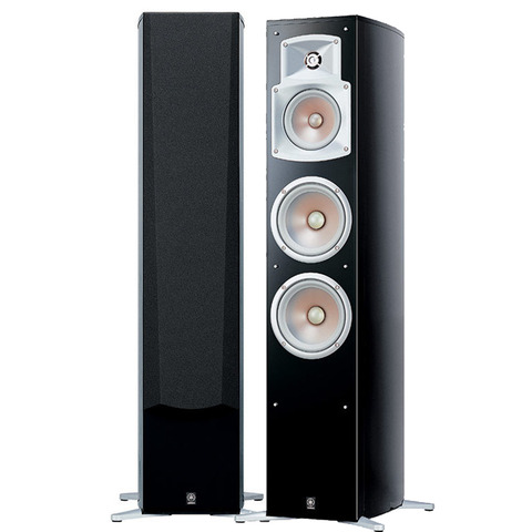 YAMAHA NS-555 PAIR 3-Way Bass Reflex Floor-Standing Speakers Black