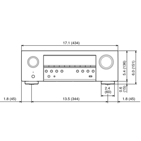 DENON AVR-S540BT 5.2-Ch x 70 Watts Bluetooth A/V Receiver