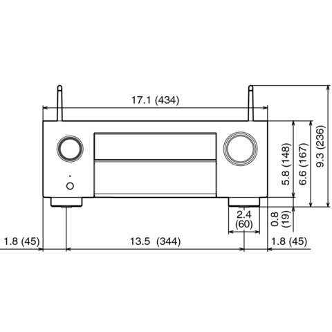 DENON AVC-X4700H Receptor A/V