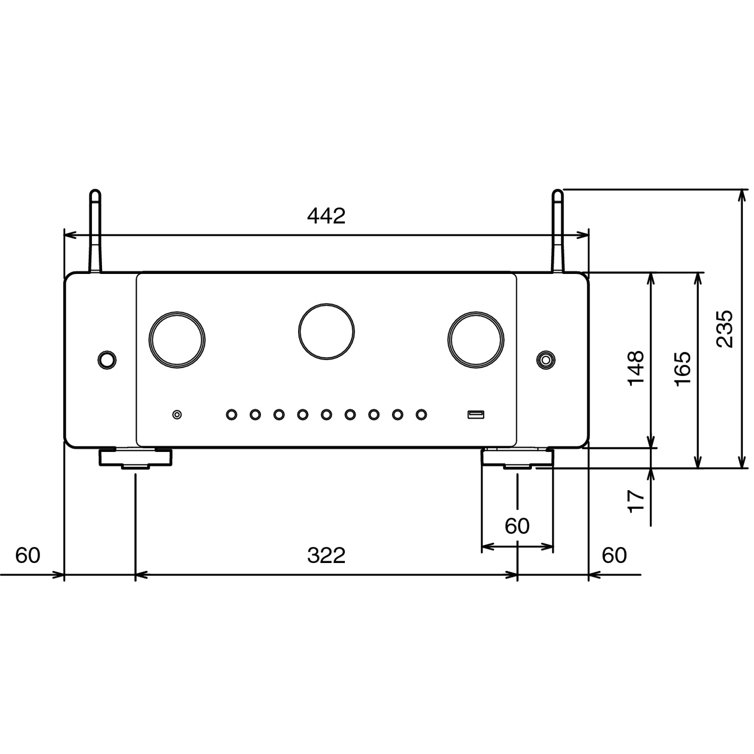 MARANTZ Cinema 60 7.2Ch x 100 Watts A/V 8K Receiver Accessories4less