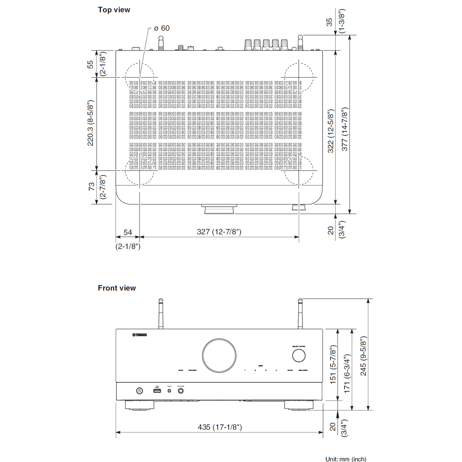 YAMAHA RX-V4A 5.2-Ch x 80 Watts 8K A/V Receiver | Accessories4less