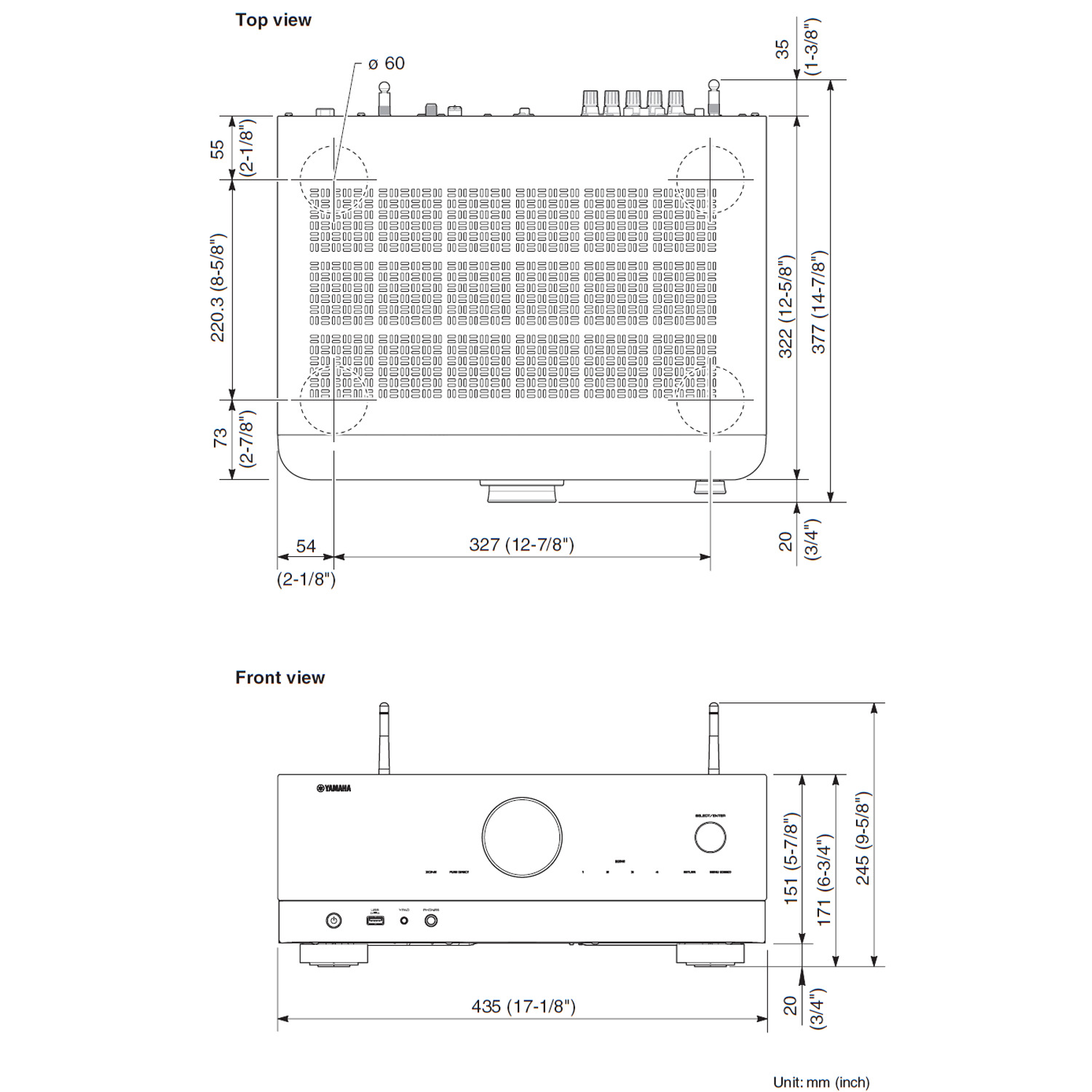 YAMAHA RX-V6A 7.2-Ch x 100 Watts 8K A/V Receiver | Accessories4less