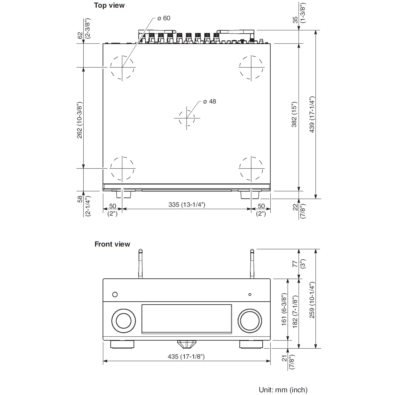 YAMAHA RX-A1080 7.2-Ch x 110 Watts A/V Receiver
