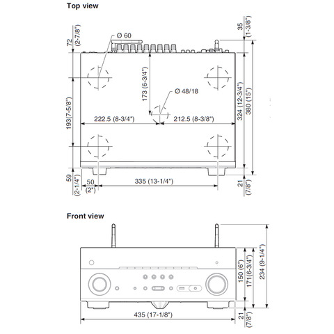 YAMAHA RX-A780 7.2-Ch x 95 Watts A/V Receiver | Accessories4less