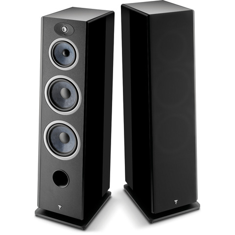 FOCAL Vestia No4 PAIR 6.5" 3-Way Floor-Standing Speakers Black