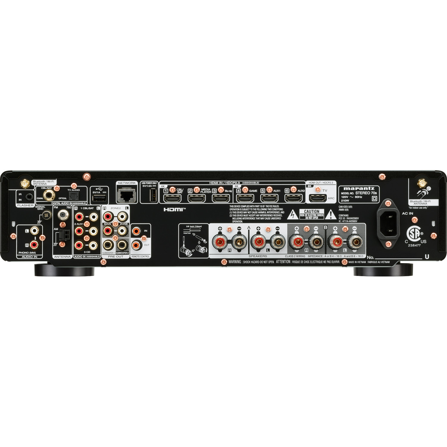 MARANTZ Stereo 70s 2.1-Channel Network A/V Receiver | Accessories4less