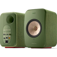 KEF LSX II Powered Speakers w/HDMI, AirPlay 2, Chromecast, Wi-Fi, & BT Olive