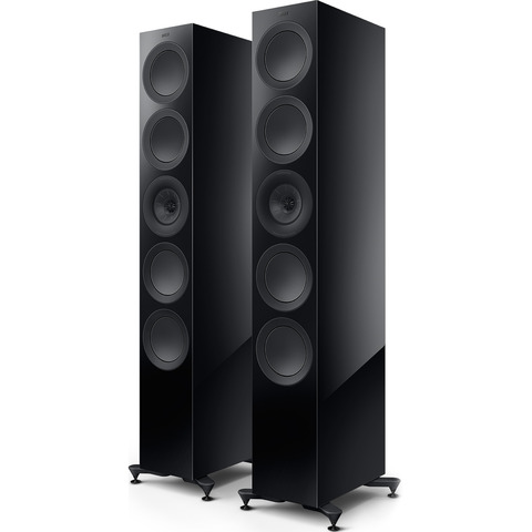KEF R11 META PAIR 6.5" 3-Way Floor-Standing Speakers Black 