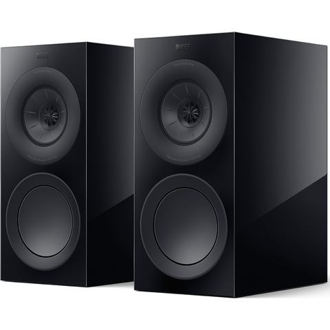 KEF R3 META PAIR R Series 6.5" Bookshelf Speakers Gloss Black 