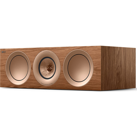 KEF NEW R6 META EACH 6.5" 3-Way Center Channel Speaker Walnut