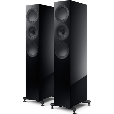 KEF R7 META PAIR 6.5" 3-Way Floor-Standing Speakers Gloss Black 